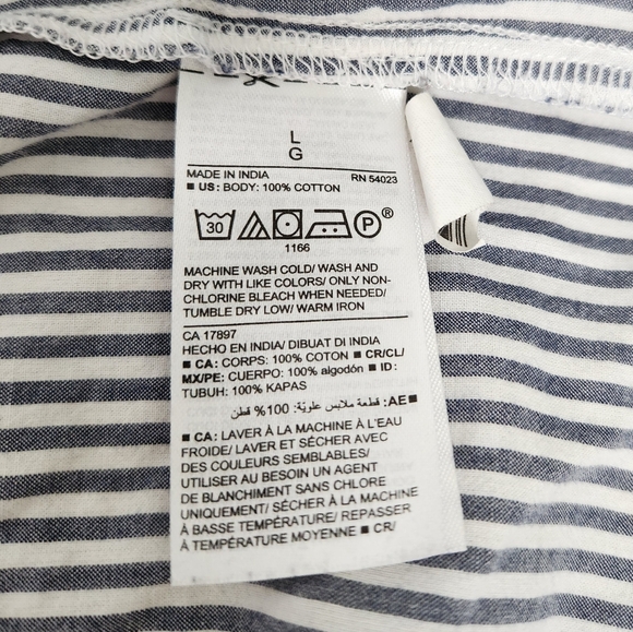 Cotton Pinstripe Buttonup Shirt - Picture 9 of 10